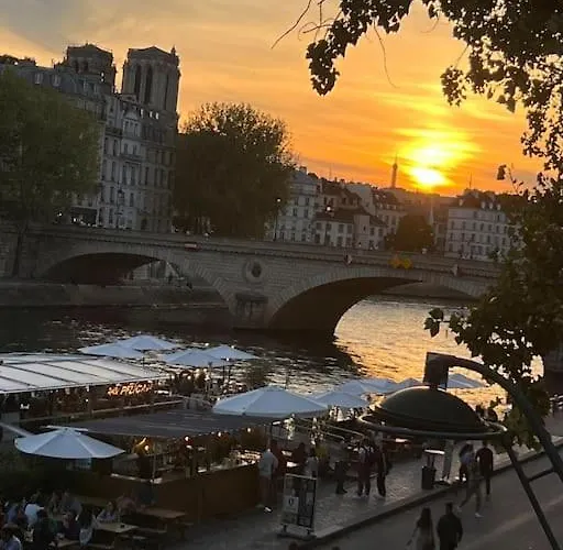 Ile Saint Louis-studio Lejlighed Paris